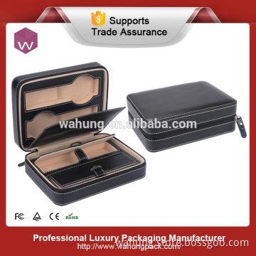 Top Quality PU Leather Watch Box /Portable Travel Watches Package Box Case
